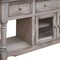Homeroots 70" Desert Sand Solid Wood Open shelving Distressed TV Stand 528744 - alternate 2
