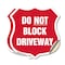 Signmission Driveway Shield Sign Do Not Block Drivew, 12 inch X 12 inch, Vinyl Decal, 2PK SHI-D-2PACK-12-378 - alternate 1