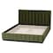 Baxton Studio Granger Velvet Fabric Platform Bed, Moss Green, Queen 262-14452-ZORO - alternate 5