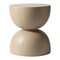 Leisuremod Sage Fiberstone Side Table, Half-Round Hourglass Design, Weatherproof, Fully Assembled SST16BG - alternate 1