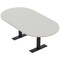 Skutchi Designs 6 Person Conference Table With Power Unit | 7' Racetrack Table | Harmony Series HAR-RAC-48X84-T.BK-U779-NA - alternate 1