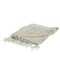 Homeroots 50" X 60" Natural Cotton Woven Striped Throw Blanket with Fringe 518816 - alternate 4