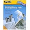 Apollo Transparency Film, 8-1/2 x11", 100/BX, Black on Clear 100PK APOPP100C - alternate 1