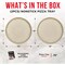 Bakken- Swiss BAKKEN Pizza Pan, Round Perforated, Nonstick Marble Coating, Dishwasher Safe, White, 2PK BAKPIZWHT32 - alternate 5