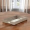 Homeroots 16in Gray Rectangular Wood Handmade Tray With Handles 483292 - alternate 3