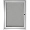 Ghent Enclosed Vinyl Bulletin Board 24x18", Satin PA12418VX-193 - alternate 1