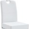Homeroots Set of Four White and Silver Faux Leather and Metal Dining Side Chairs, 4PK 719657 - alternate 2