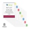 C-Line Products 8-1/2" x 11" Heavyweight Poly Sheet Protectors with 8 Index Tabs, 8/ST 10ST/+BX 5BX/CT 05580-BX - alternate 4