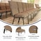 Flash Furniture Advantage Mixed Tan Discount Church Chair, 21" Wide EPCHT-105 - alternate 3