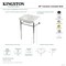 Kingston Brass 30" Ceramic Console Sink with Stainless Steel Legs, 8-Inch, 3-Hole, White/Polished Chrome KVPB30229W81 - alternate 2