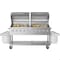 Koolmore 72 in. 10-Burner Commercial Propane Gas Grill with Two 36 in. Stainless-Steel Roll Dome Covers CGKIT7-D36D36 - alternate 7