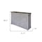 Homeroots 62" Gray Solid Wood Nine Drawer Triple Dresser 524549 - alternate 2