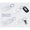 Easy 2 Buy Usa Premium Key Tag 3in Slip-Slot Plastic Heavy Duty Clear Crystal Label Ring Included, 36PK 208.4 - alternate 4