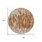 Homeroots 8' Orange And Ivory Round Abstract Washable Indoor Outdoor Area Rug 612691 - alternate 5