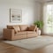 Homeroots 86in Chestnut and Brown Italian Leather Loveseat 720474 - alternate 7