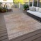 Homeroots 3' X 5' Merlot And Beige Abstract Washable Indoor Outdoor Area Rug 587212 - alternate 4