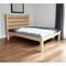 Homeroots Natural Solid Wood Twin Bed Frame 546744 - alternate 6