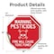 Signmission Warning Pesticides Fire Will Cause, 4 inch X 4 inch, Vinyl Decal, 2PK OC-D-2PACK-4-340 - alternate 3