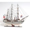 Homeroots 32" Black and White Solid Wood Hand Painted Amerigo Vespucci Model Boat 401836 - alternate 6