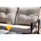 Homeroots 69" Beige Polyester Blend Settee With Black Legs 374050 - alternate 6