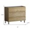 Homeroots 40" Oak Wood Freestanding Bathroom Vanity With White Sink And Three Drawers 624161 - alternate 4