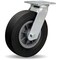 Hamilton Cush-N-Tuf Swivel Caster, 8" x 2 1/2" Ace-Tuf Rubber (75A) on Light Duty Polypropylene Wheel S-4208-AT - alternate 1