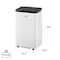 Aeric 10,000 BTU SACC 14,000 BTU ASHRAE Portable Air Conditioner with Heat AERP101HAW - alternate 8