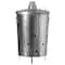 Gardenised Silver Outdoor Galvanized Metal Garden Incinerator Can, for Yard, Patio, and Backyard QI004569 - alternate 1