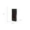 Homeroots 63" Espresso Solid Wood Three Tier Bookcase 249820 - alternate 4