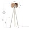 Vidalite Sovev Tripod Floor Lamp with Rattan and Opal Glass Shade, Brushed Brass Stand, 62.8 in. Height CE1009207 - alternate 4