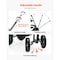 Vevor Rolling Garden Cart with Seat 276 lbs Plastic Garden Scooter Storage Bin and Seat TC4460A - alternate 6