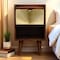 Homeroots 20" Brown Solid Wood One Drawer Nightstand 651578 - alternate 7