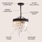 Jonathan Y Wyatt 12" 2-Light Crystal LED Chandelier, Bronze/ Clear JYL9006B - alternate 8