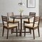 Homeroots Set Of Four 17" X 17" Cornsilk Linen Solid Color Dining Chair Pad 480447 - alternate 3