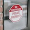 Signmission No Turnaround Private Property, 4 inch X 4 inch, Vinyl Decal, 2PK OC-D-2PACK-4-132 - alternate 3