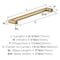 Amerock Revolve 6-5/16 inch (160mm) Center-to-Center Champagne Bronze Cabinet Pull, 10PK 10VMP36854CZ - alternate 3