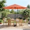 Pure Garden 9 ft Round Patio Umbrella with Easy Crank and Vented Canopy, Orange Shade 50-LG1052 - alternate 6