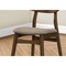 Monarch Specialties Dining Chair, 32'' Height, Upholstered, Dark Walnut, Beige Fabric, Modern, 2PK I 1365 - alternate 1
