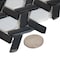 Apollo Tile Black 11.7 in x 11.9 in Glass Glossy Floor and Wall Mosaic Tile 9.67 sqft/case, 10PK APLAHX8823A - alternate 3