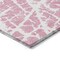 Homeroots 8' Runner Pink and Ivory Abstract Washable Non Skid Indoor Outdoor Runner Rug 559299 - alternate 5