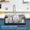 Wrightmaster 30 in. Drop-In Single Bowl 20 Gauge Silver Stainless Steel Kitchen Sink with Drain and Hook ZOR-01D-302208 - alternate 4