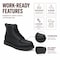 Handpoint Mens 6 in Soft Toe Work Boots-Black Full Grain Leather Safety Boots, 8 HSB84994-D-8 - alternate 4