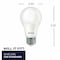 Bulbrite LED Filament PK of 25, 8.5 W Non-Dimmable A19 Light Bulb with Frost Finish and Medium Screw E26 Base 774252 - alternate 11