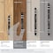 Amerock Carrione 3-3/4 in 96 mm Center-to-Center Marble Black/Polished Nickel Cabinet Pull BP36648MBKPN - alternate 4