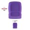 Smarty Had A Party 7.25" Purple Flat Rounded Square Disposable Plastic Appetizer/Salad Plates (120 Plates), 120PK 4837PRP-CASE - alternate 7