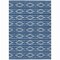 Homeroots 8' X 10' Navy Blue And Ivory Geometric Washable Indoor Outdoor Area Rug 599643 - alternate 4