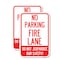 Signmission No Parking Fire Lane - Do Not Jeopardize Our Safety, 12'' X 18'' 2 Signs, Heavy Gauge Aluminum, 2PK A-1218-2PACK-23730 - alternate 1
