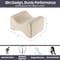 Remedy Knee Pillow for Side Sleepers Contoured Memory Foam Leg Pillow with Washable Cover, Off-White 80-90014 - alternate 4