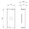Siemens ALPHA 630 DIN assembly kit 3 and 4-pole circuit breaker 1x 3VL630 H = 600 8GK4703-4KK13 - alternate 2