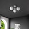 Jonathan Y Olivier 23.5" 3-Light Bohemian Farmhouse Iron/Frosted Glass LED Semi Flush Mount, White JYL7600D - alternate 5